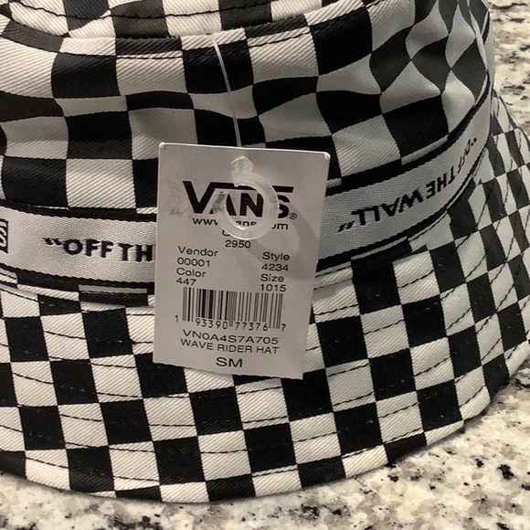 Checkered vans bucket hat Clearance